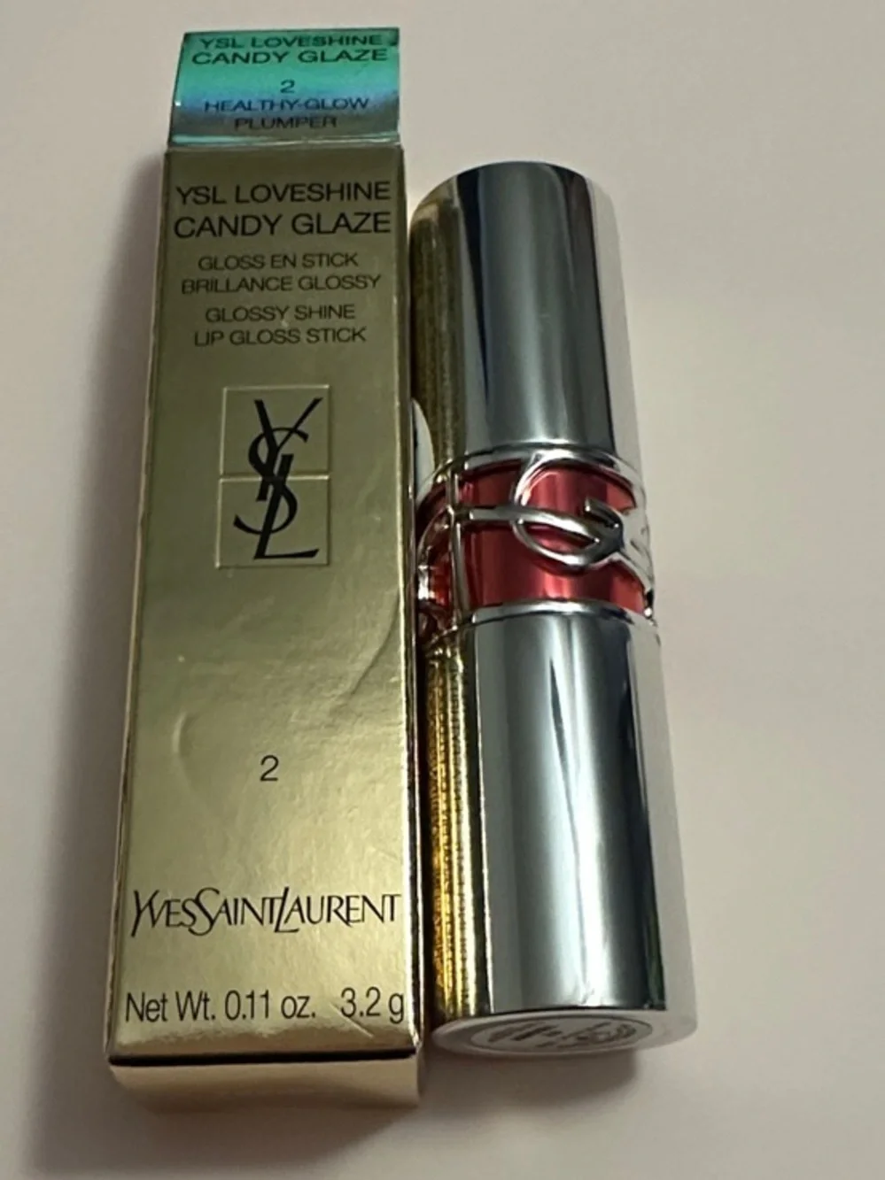 Yves Saint Laurent Loveshine Candy Glaze Healthy Glow Lip Plumper Shade 2